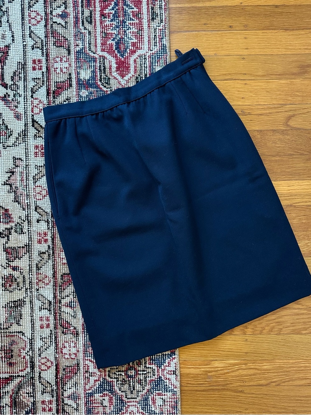 Valentino Navy Pencil Skirt